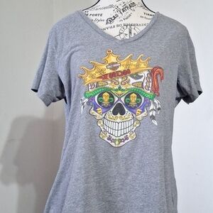 Harley-Davidson Black and Orange Bar & Shield Patch